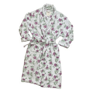 Victorias Secret Country Floral Robe Womens Med/ Large VINTAGE 90s Cottage Core